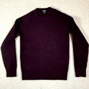 Todd Snyder Mens Wool Alpaca Crew Neck Sweater Oxblood Red Purple Sz XS Comfy